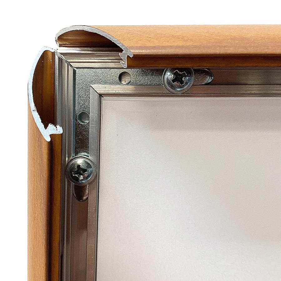 Klikramme med 25mm aluminium profil, tr&aelig;look - 70 x 100 cm