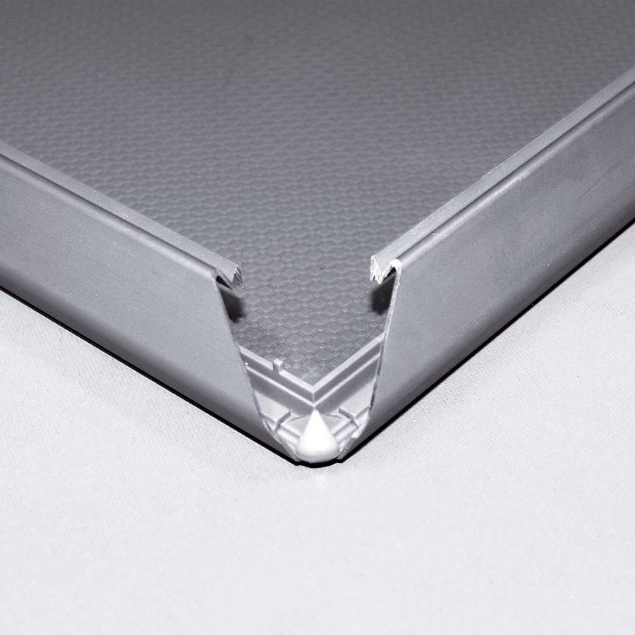 L&aring;sbar Klikramme med 32mm aluminium profil, s&oslash;lv - A2