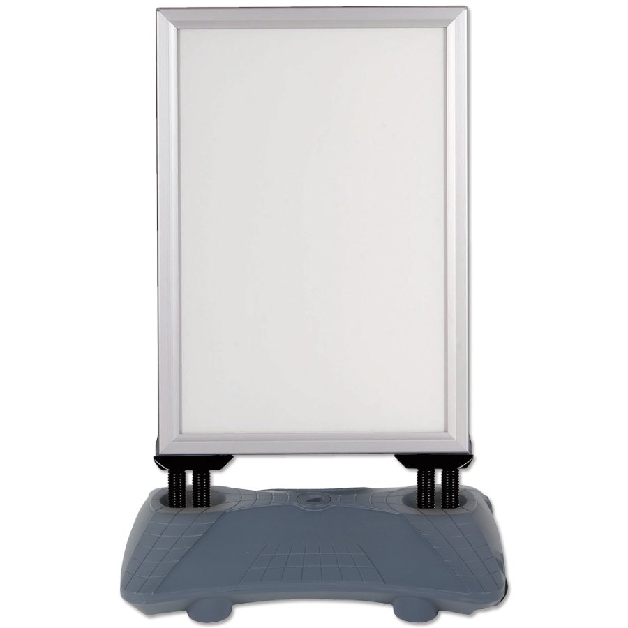 Wind-Sign Waterbase Budget Gadeskilt - 70x100 cm - s&oslash;lv