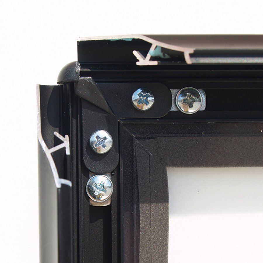 Gadeskilt, Wind-Sign Waterbase Budget, 40 mm aluprofil, Sort, A1 - 59,4 x 84,1 cm