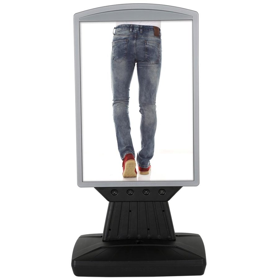 Plast Board with Foot - sort vandtank - s&oslash;lv top