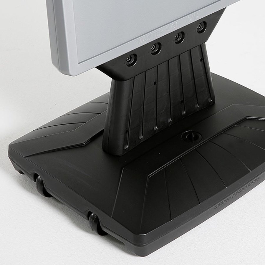 Plast Board with Foot - sort vandtank - s&oslash;lv top