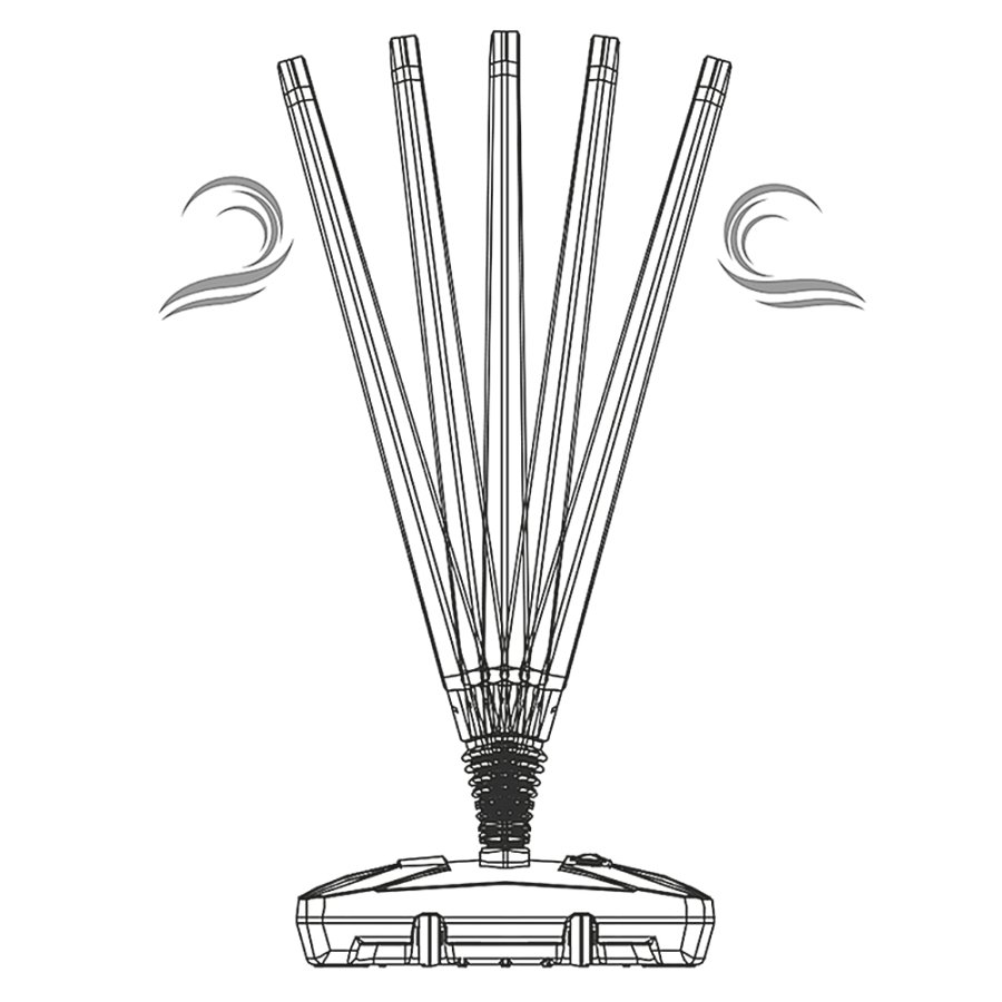 Plast Board with Foot - sort vandtank - s&oslash;lv top