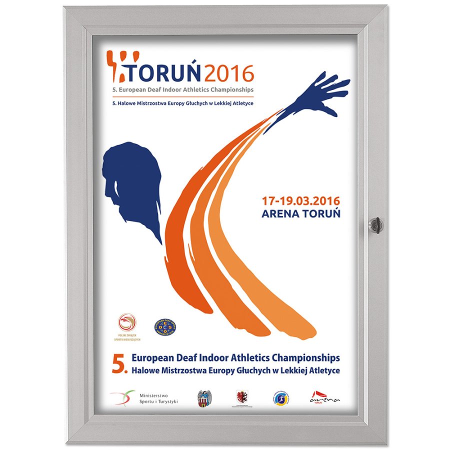 Udh&aelig;ngsskab med l&aring;s og hvid PS-bagplade, s&oslash;lv - A2