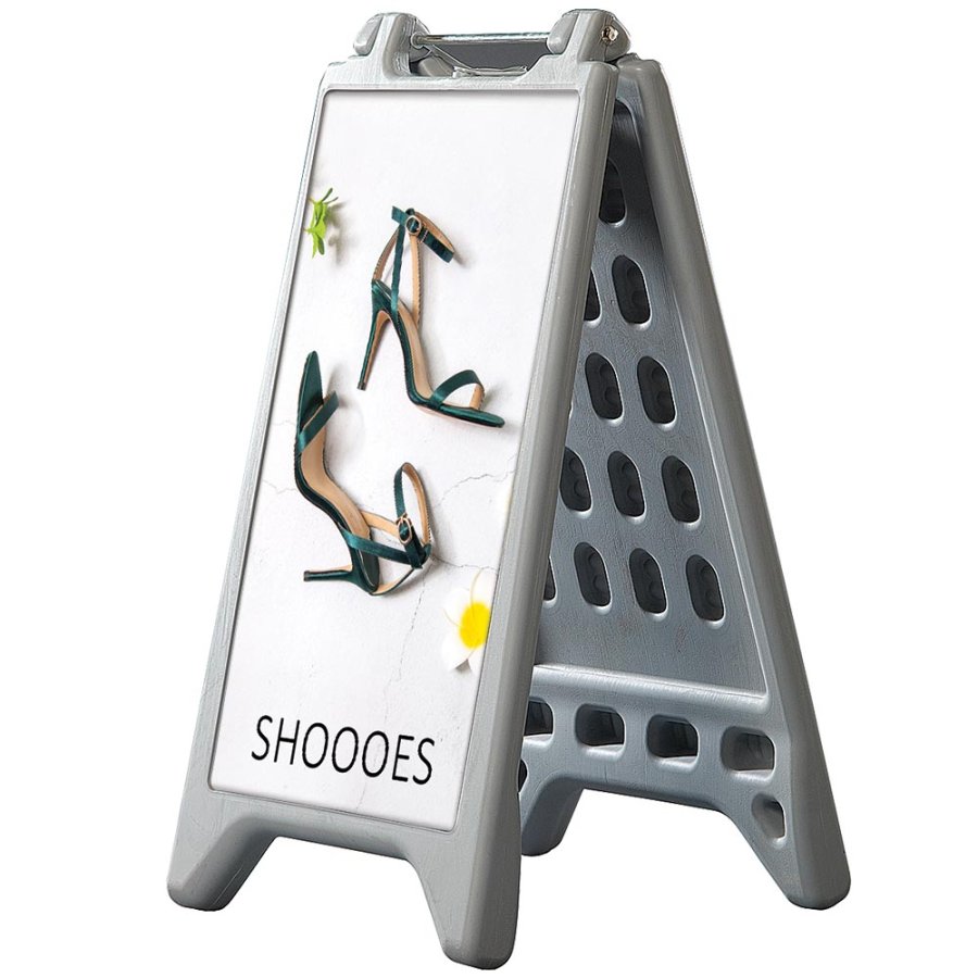 Vacu Display Gadeskilt A - s&oslash;lv