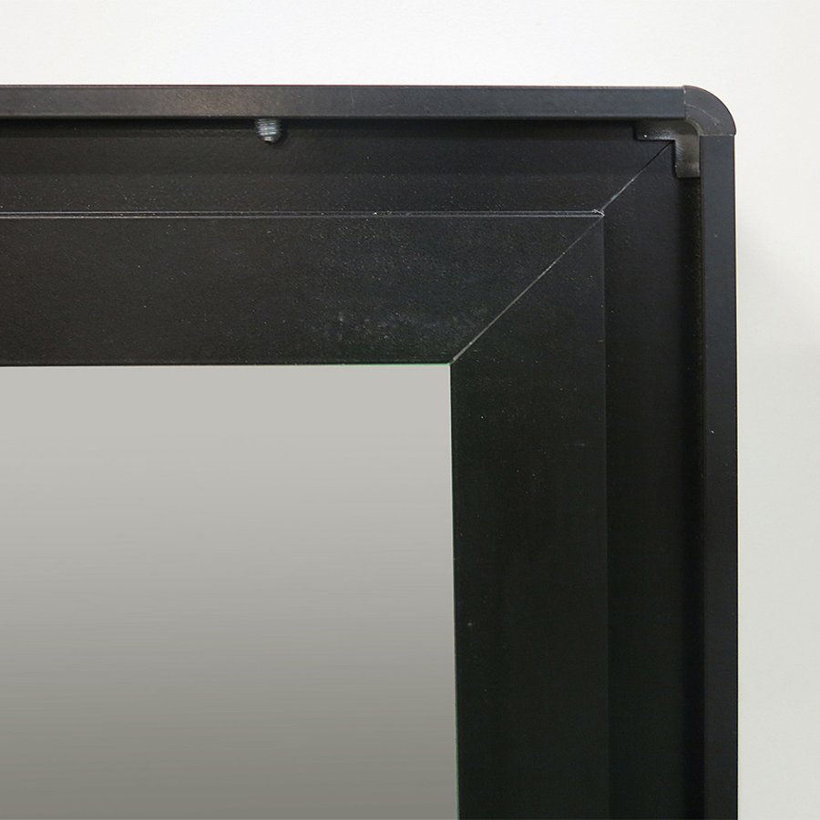 Infobox Magnetic, sort (RAL 9005), med l&aring;s, 4 x A4