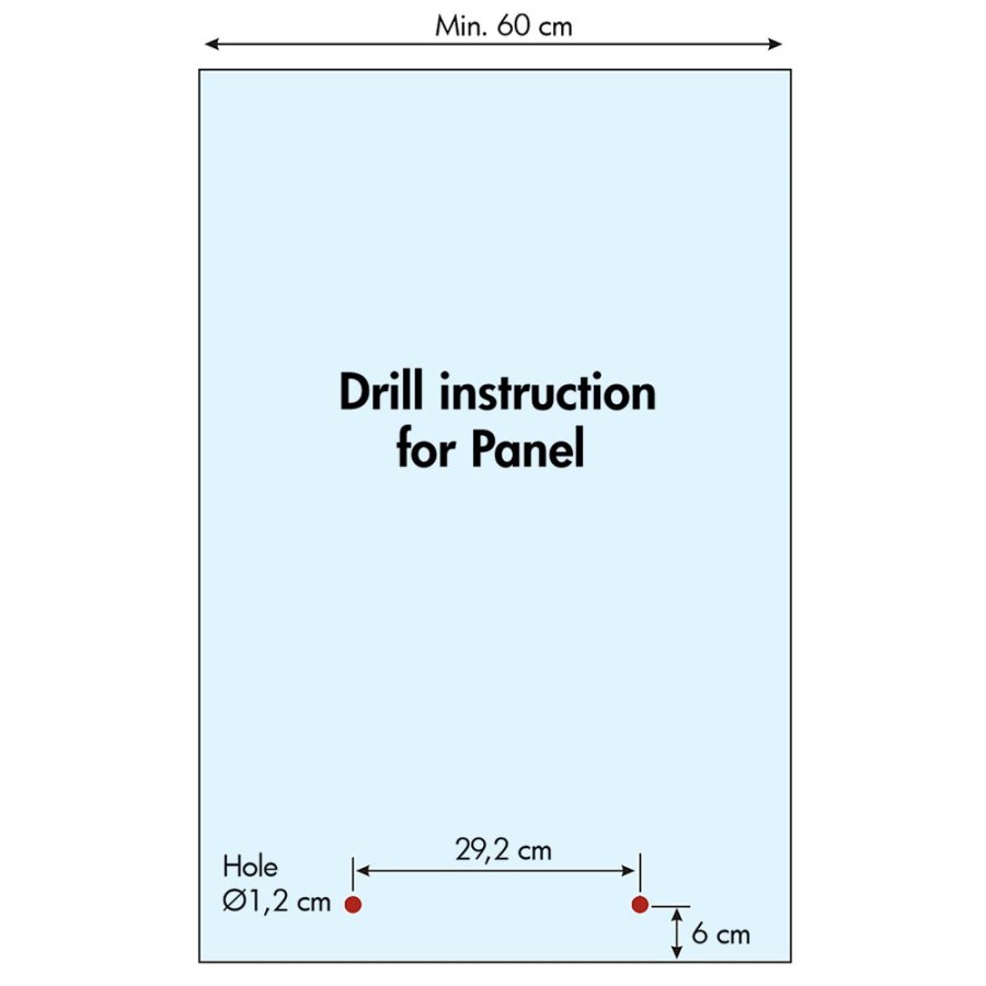 Gadeskilt Panel Waterbase, plastfod til 15L vand, Sort