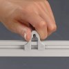 Plakatoph&aelig;ng, Poster Clamp Set, 25 mm aluminiumsprofil, 50 cm #6