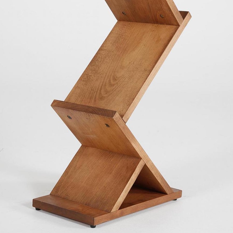 Wooden Brochureholder Zig Zag, 5 x A4