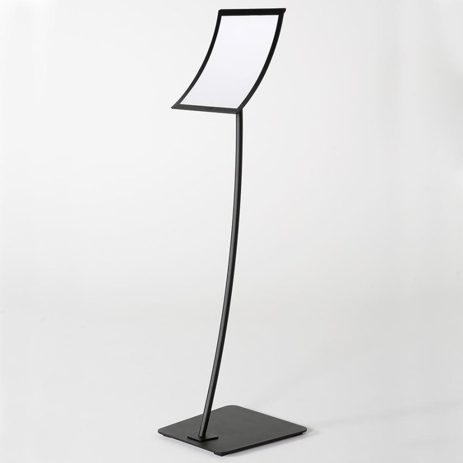 Infostand Curved Black  A4