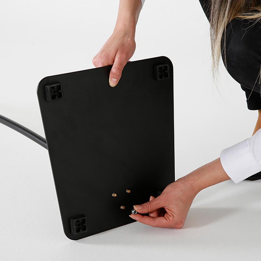 Infostand Curved Black  A4