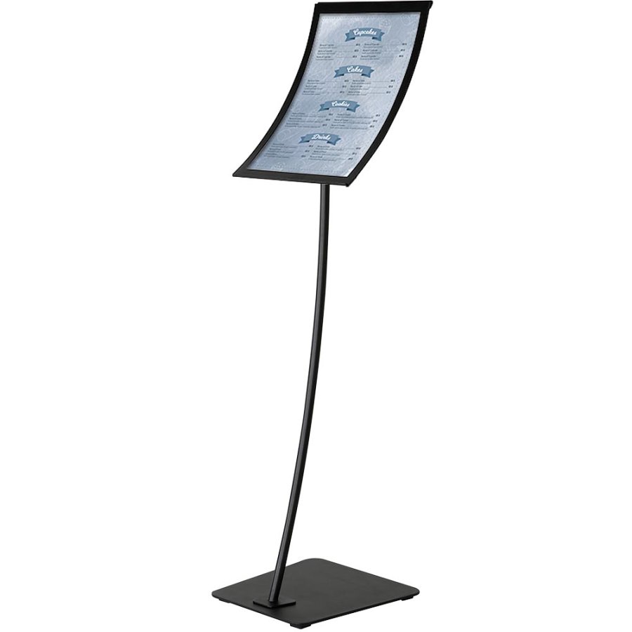 Infostand Curved Black  A3
