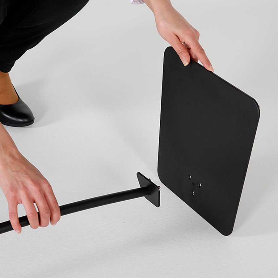 Infostand Curved Black  A3