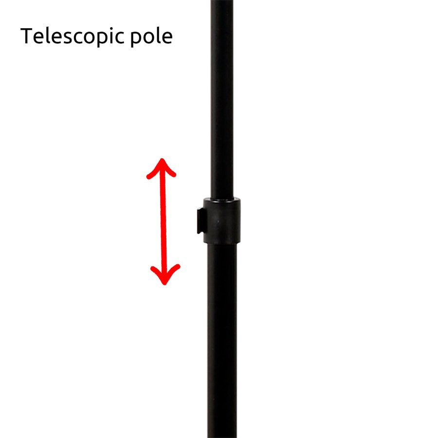 Infostand Telescopic, sort, A4