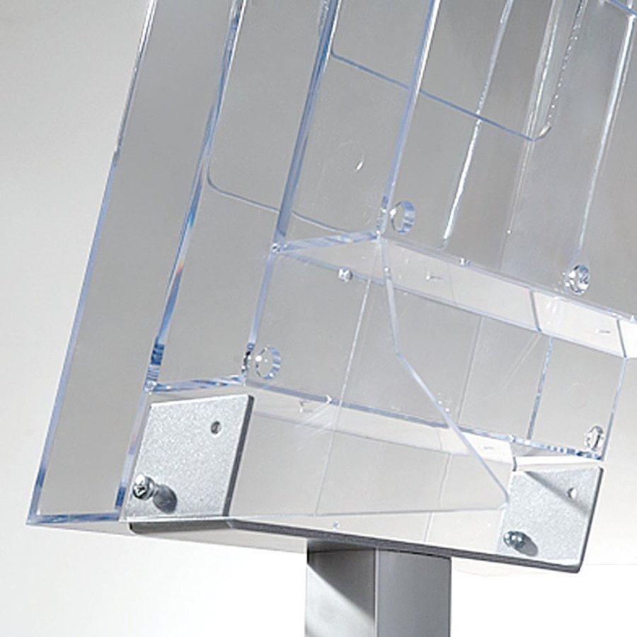 Pillar Brochurestander vertikal - 3xA4 - 21x29.7 cm