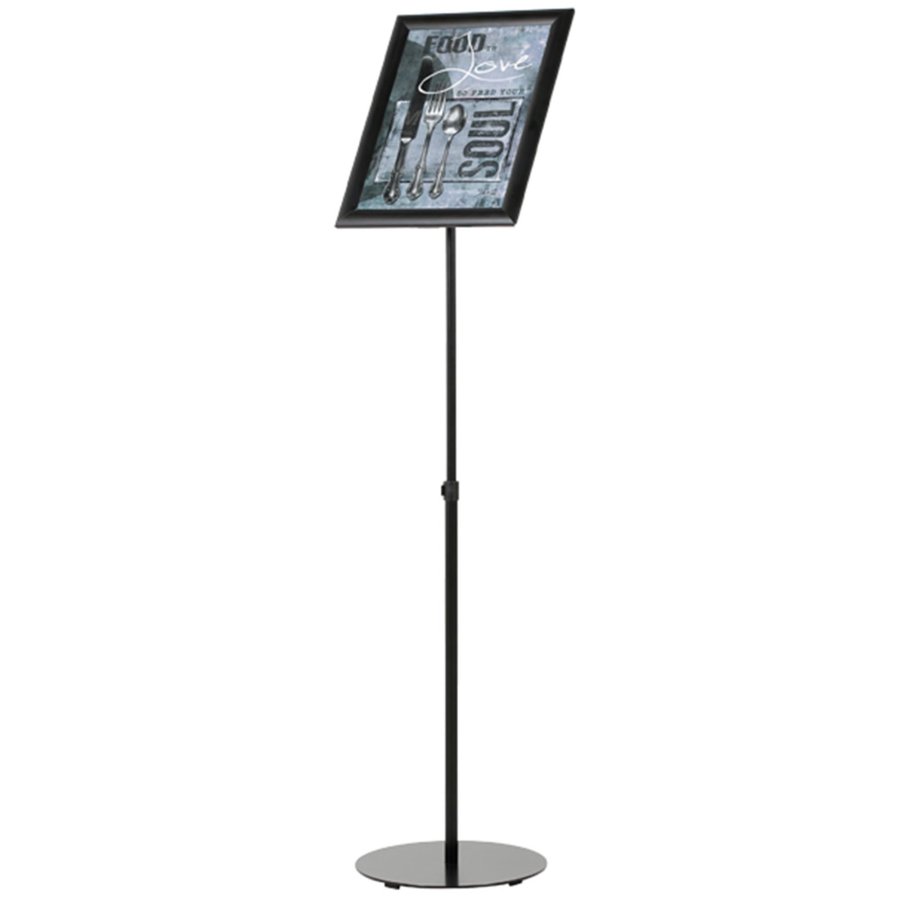 Infostand Telescopic Black  A3