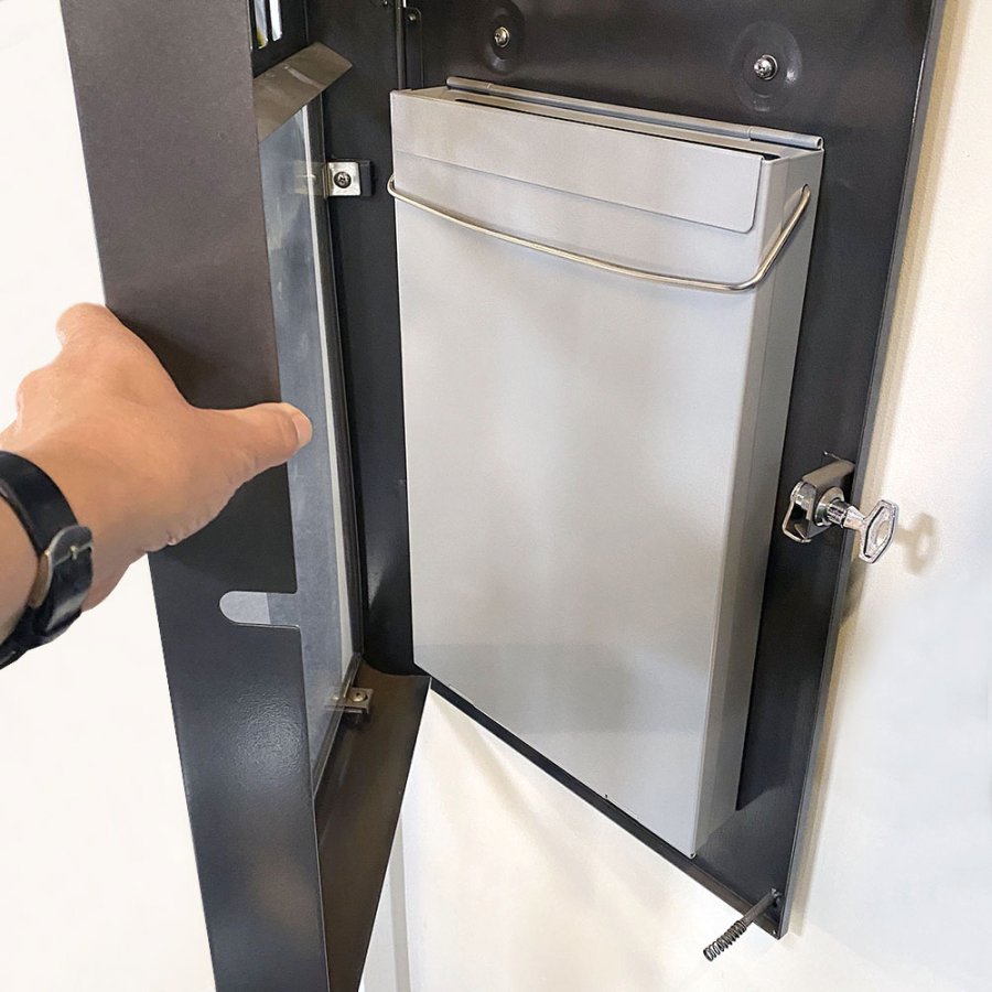 Askeb&aelig;ger Buet med Infoplade - A3