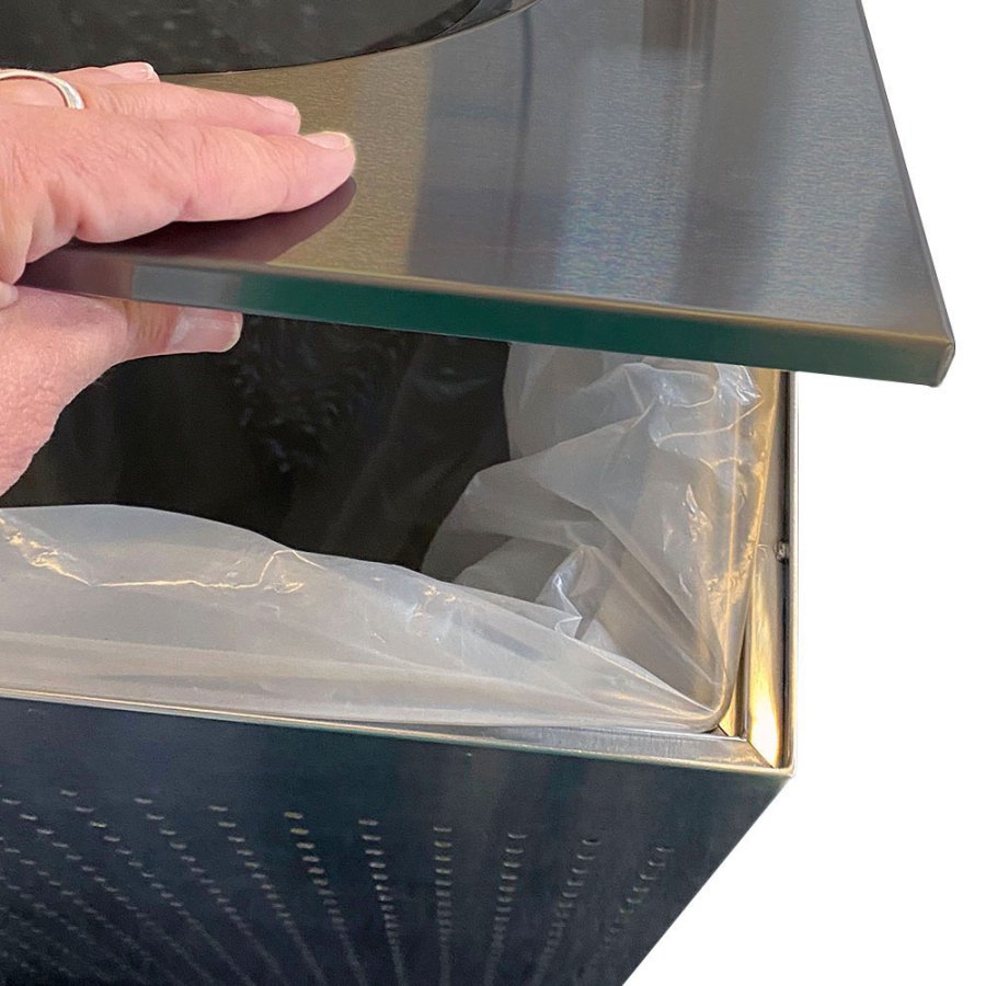 Gr&aring; Affaldsbeholder - 60 Liter