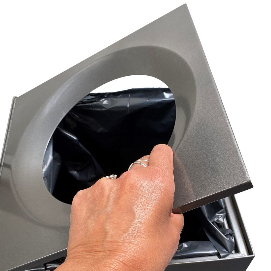 Gr&aring; Affaldsbeholder - 120 Liter