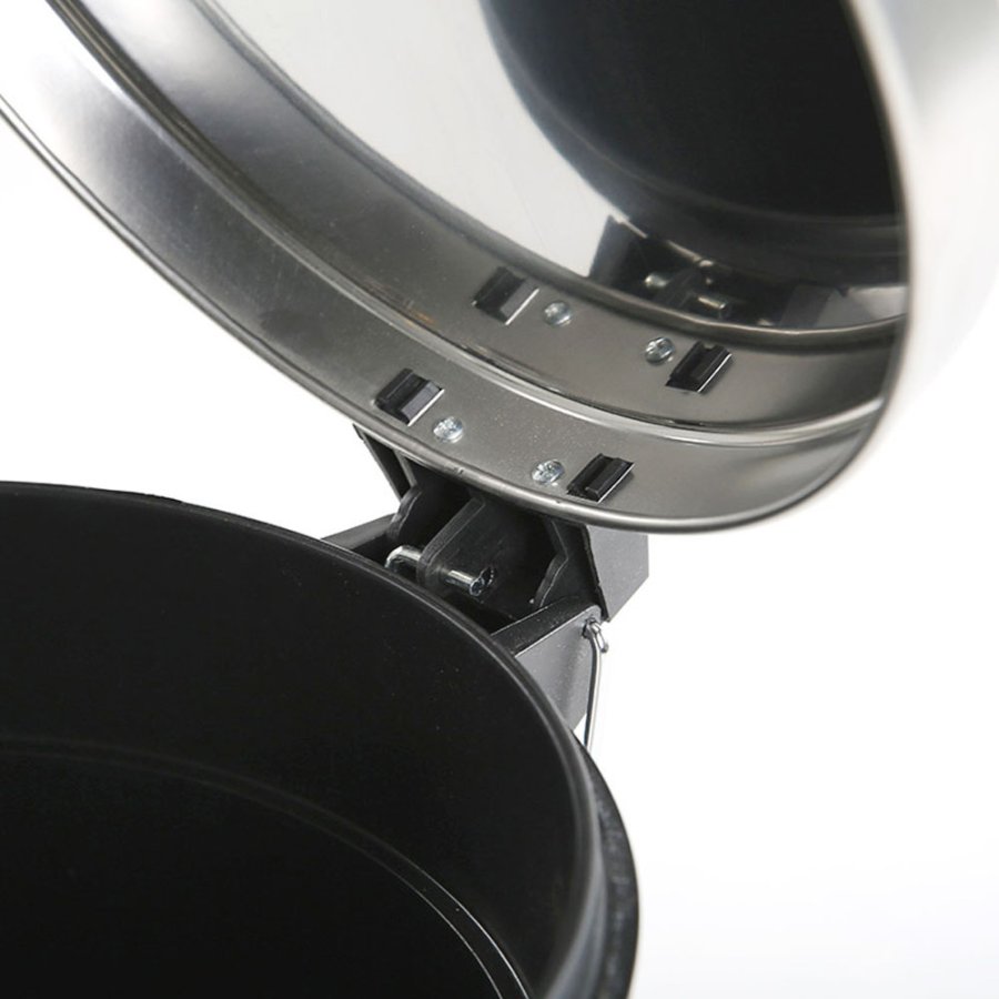 Pedal Trash Can, Silver - 20L