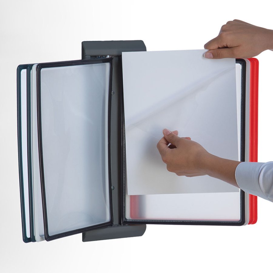 Registersystem Lomme 10 Stk. A4 i R&oslash;d