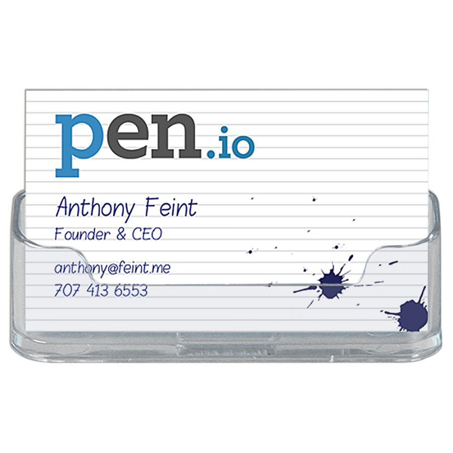 Visitkortholder Rondo - Transparent