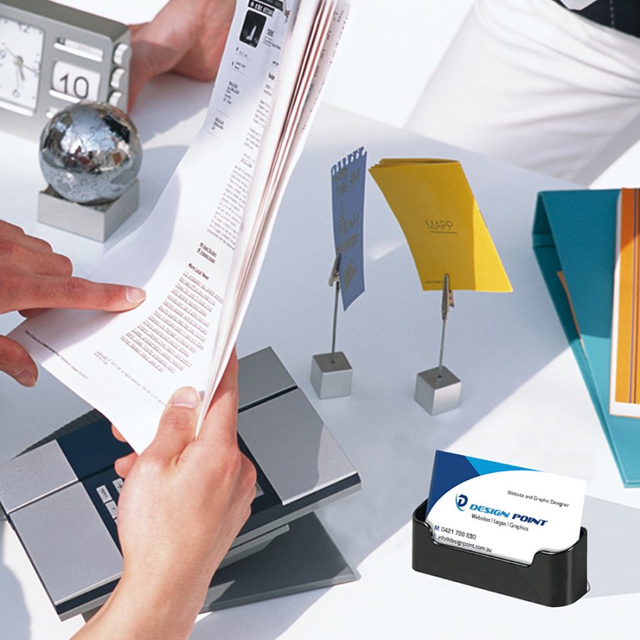 Visitkortholder Rondo - Sort