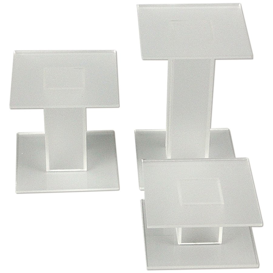 Presentation Podium - 3 Stk. - Mat Transparent