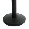 Afsp&aelig;rringsstander, 1 stk, metal, 3 m b&aring;nd, Sort stolpe, sort b&aring;nd #4