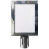 Sign holder for Crowd Barrier Belt system, Stainless Steel, A4 #1