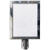 Sign holder for Crowd Barrier Belt system, Stainless Steel, A3 #1