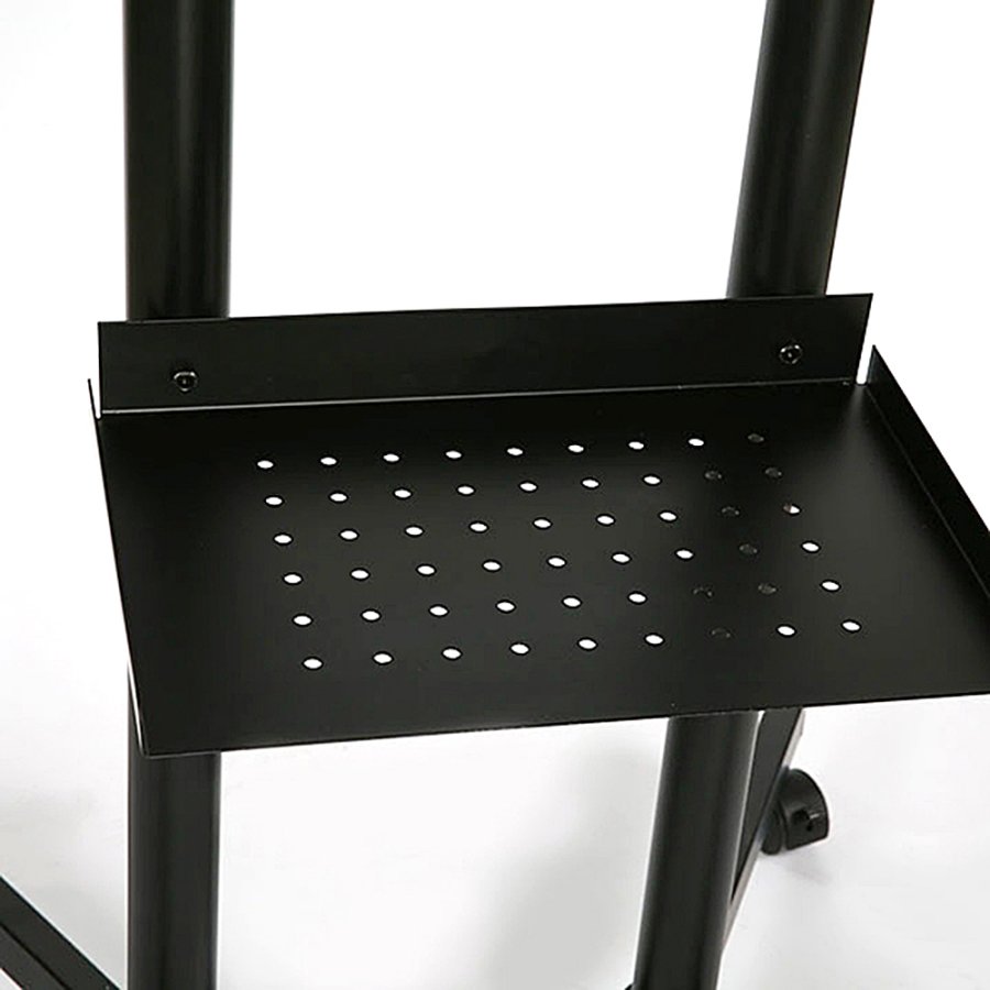 TV-stand Slimline med hylde, sort