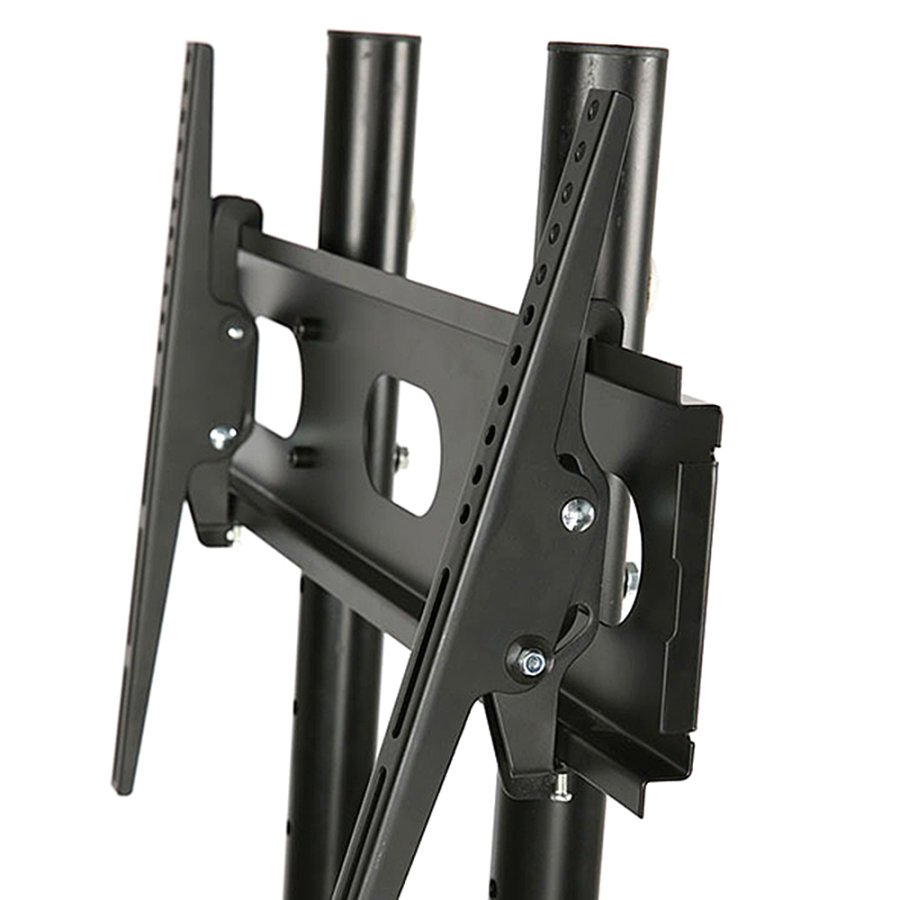 TV-stand Slimline med hylde, sort