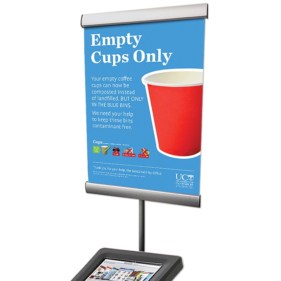 Bannerholder A3 til iPad Stand