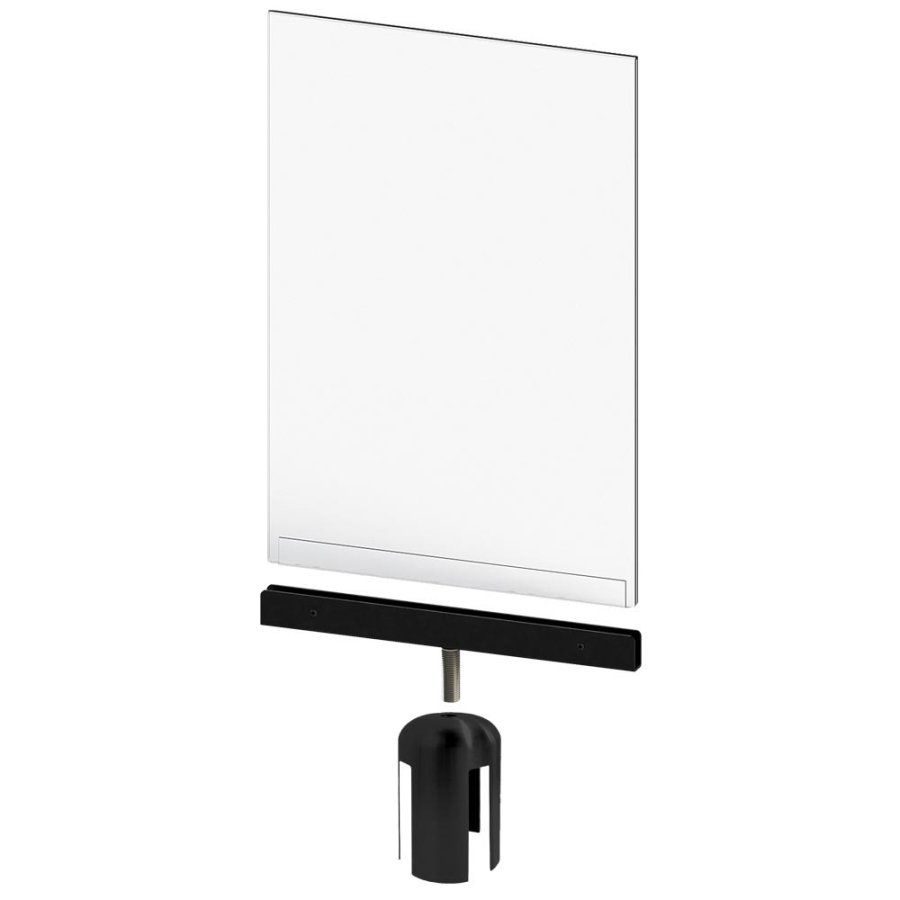 Holder til akryl lomme, Crowd cont. - Sort