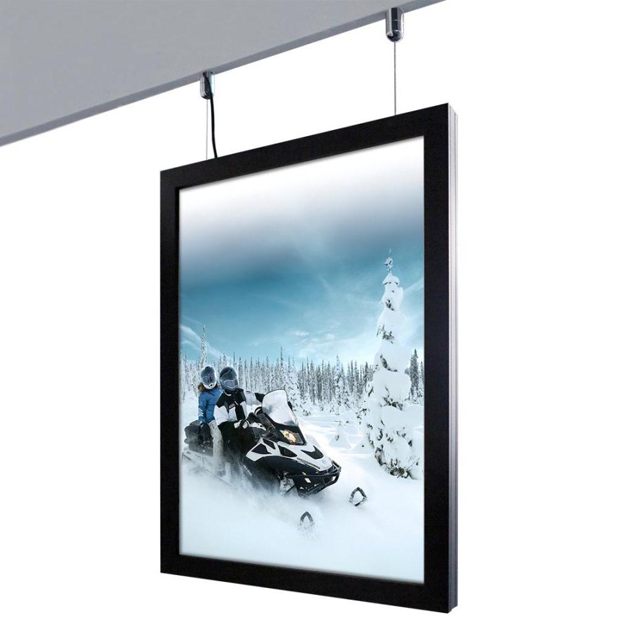 Crown LED Out Box Dobbeltsidet - 70x100cm