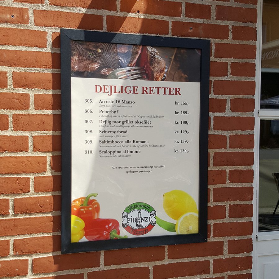 CROWN Klikramme med 33mm aluminium fladprofil, sort - A4