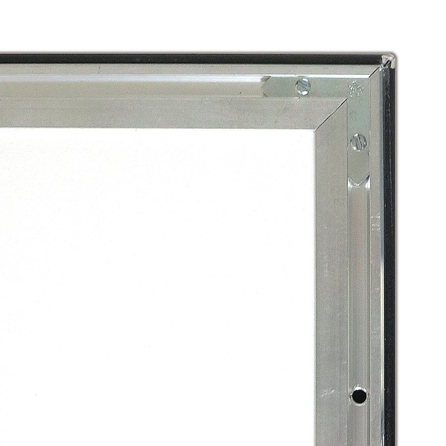 CROWN Klikramme med 33mm aluminium fladprofil, sort - 100x140 cm