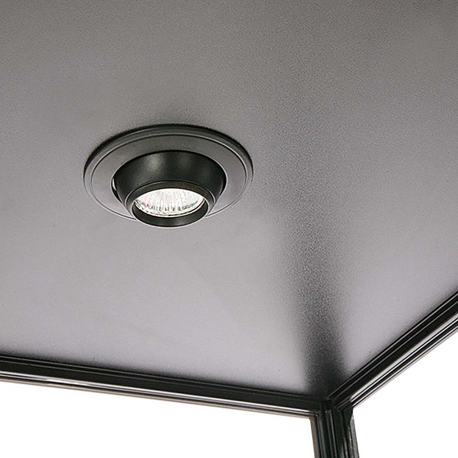 Vitrine glasskab - Showcase Tower Solo glasmontre med LED lys og l&aring;s - sort