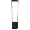 Vitrine, Showcase Tower Solo, Med LED Lys, l&aring;s og underskab, Sort #3
