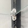 Vitrine, Showcase Tower Solo, Med LED Lys, l&aring;s og underskab, Sort #8