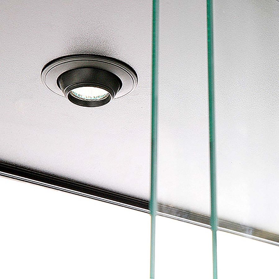 Vitrine, Showcase Tower Duo, LED Lys, m. l&aring;s, Sort