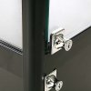 Vitrine, Showcase Counter Solo, LED Lys, m. l&aring;s, Sort #7