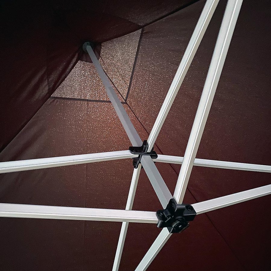 Side til Event Tent Lux, 3 x 3 m, sort, uden tryk