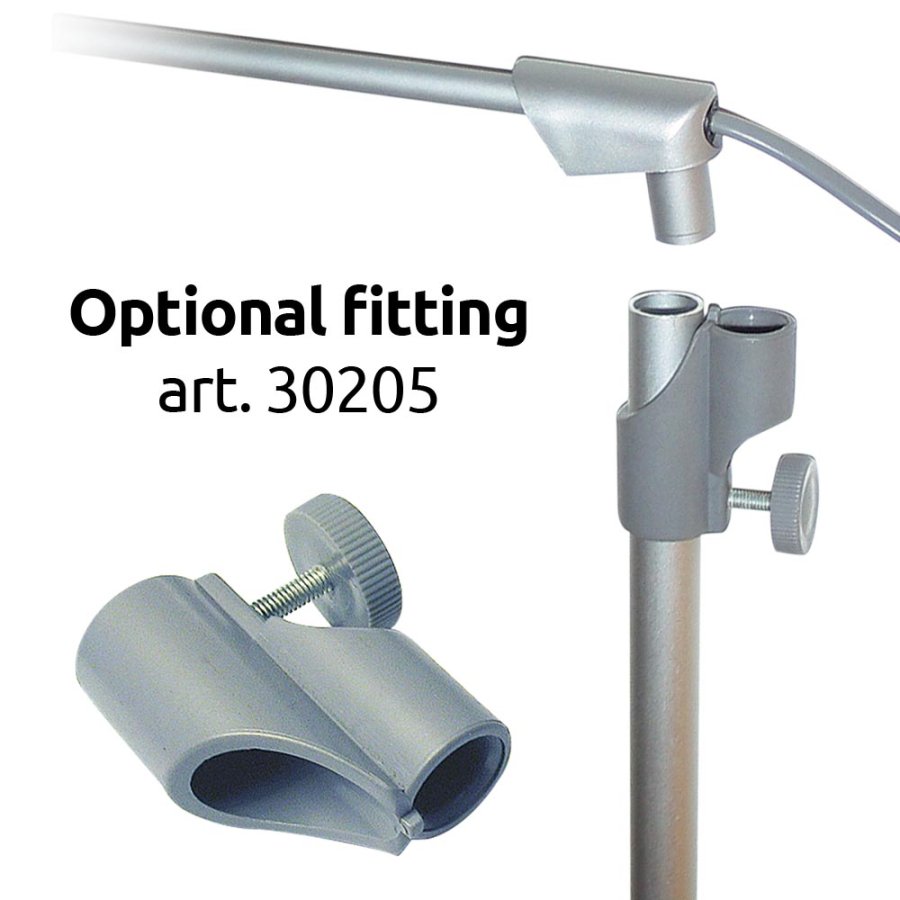 LED Spot Round, s&oslash;lv, 10 watt, til Roll-up