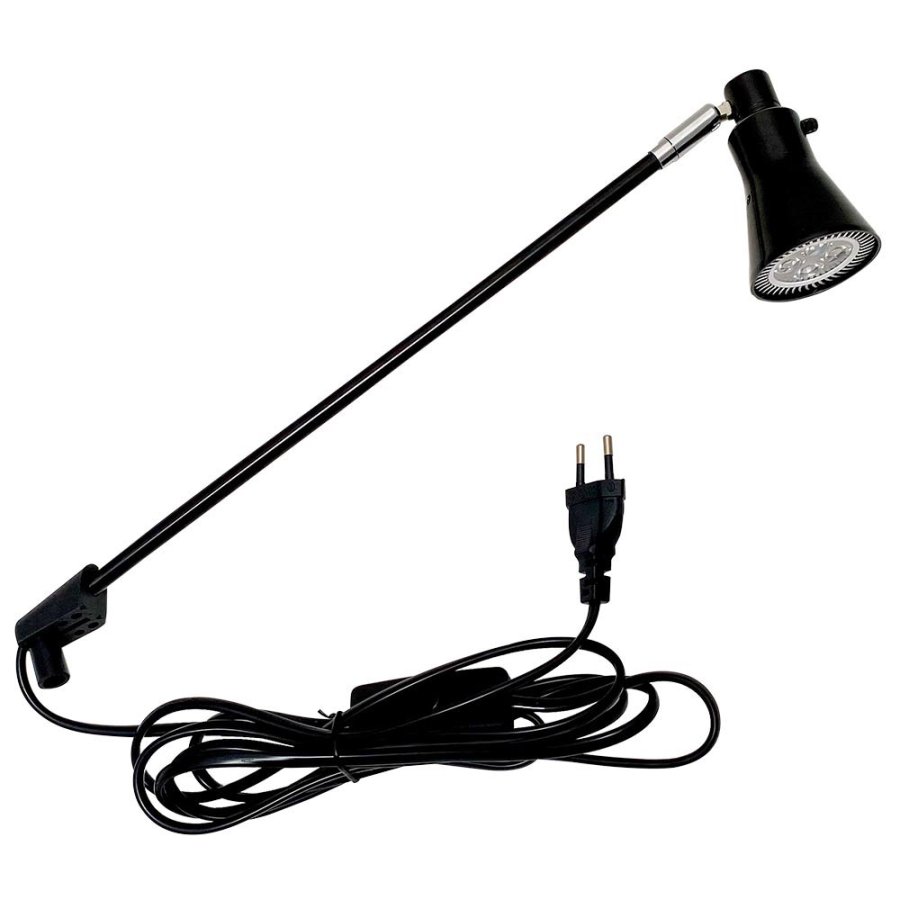 LED Spotlight, Round, 10W til Roll-ups, Sort