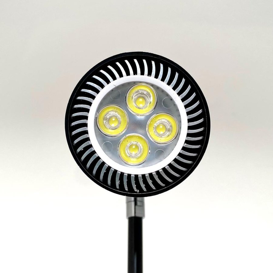 LED Spotlight, Round, 10W til Roll-ups, Sort