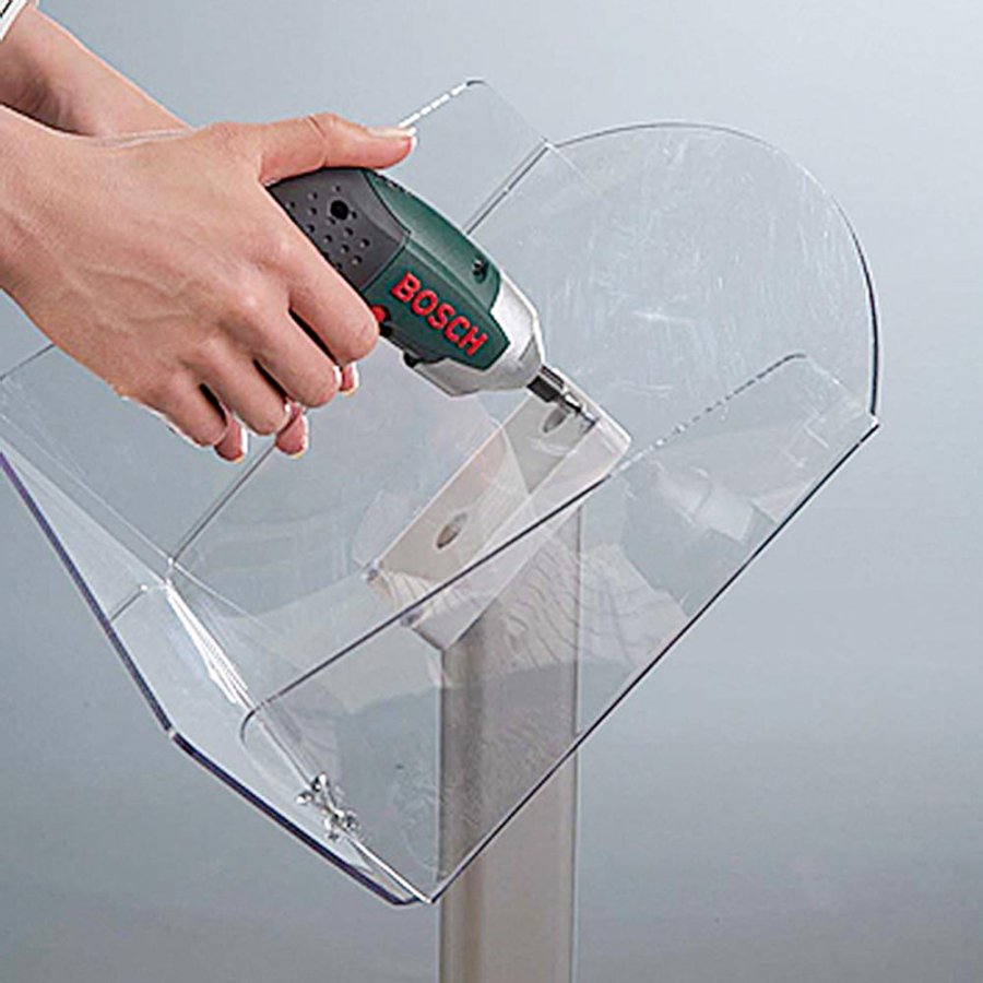 Expo Brochurestander horisontal - A4 - 21x29.7 cm - s&oslash;lv