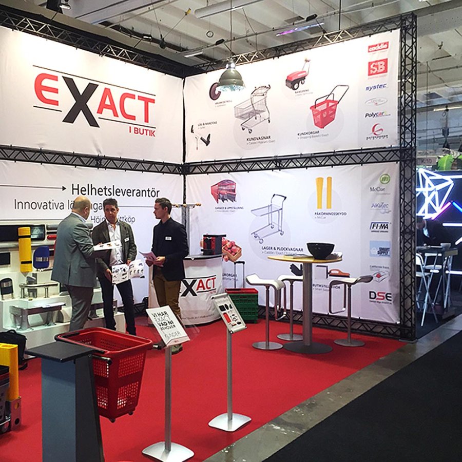 Expo Brochurestander vertikal - A4 - 21x29.7 cm - s&oslash;lv