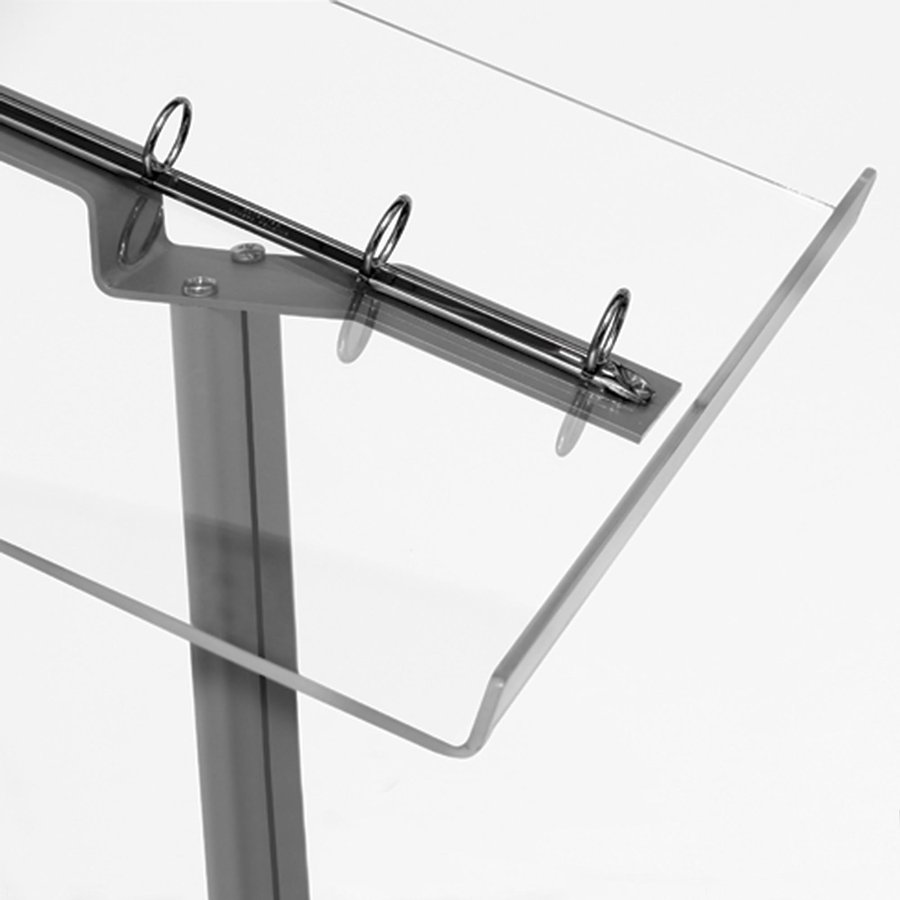 Flick Menu stander horisontal - A4 Bladrestativ - 21x29.7 cm - s&oslash;lv